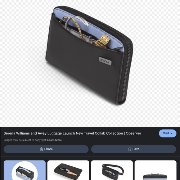 Serena Williams collection with luxury retailer Away. Jewellery Sleeve - Picture 4 of 5